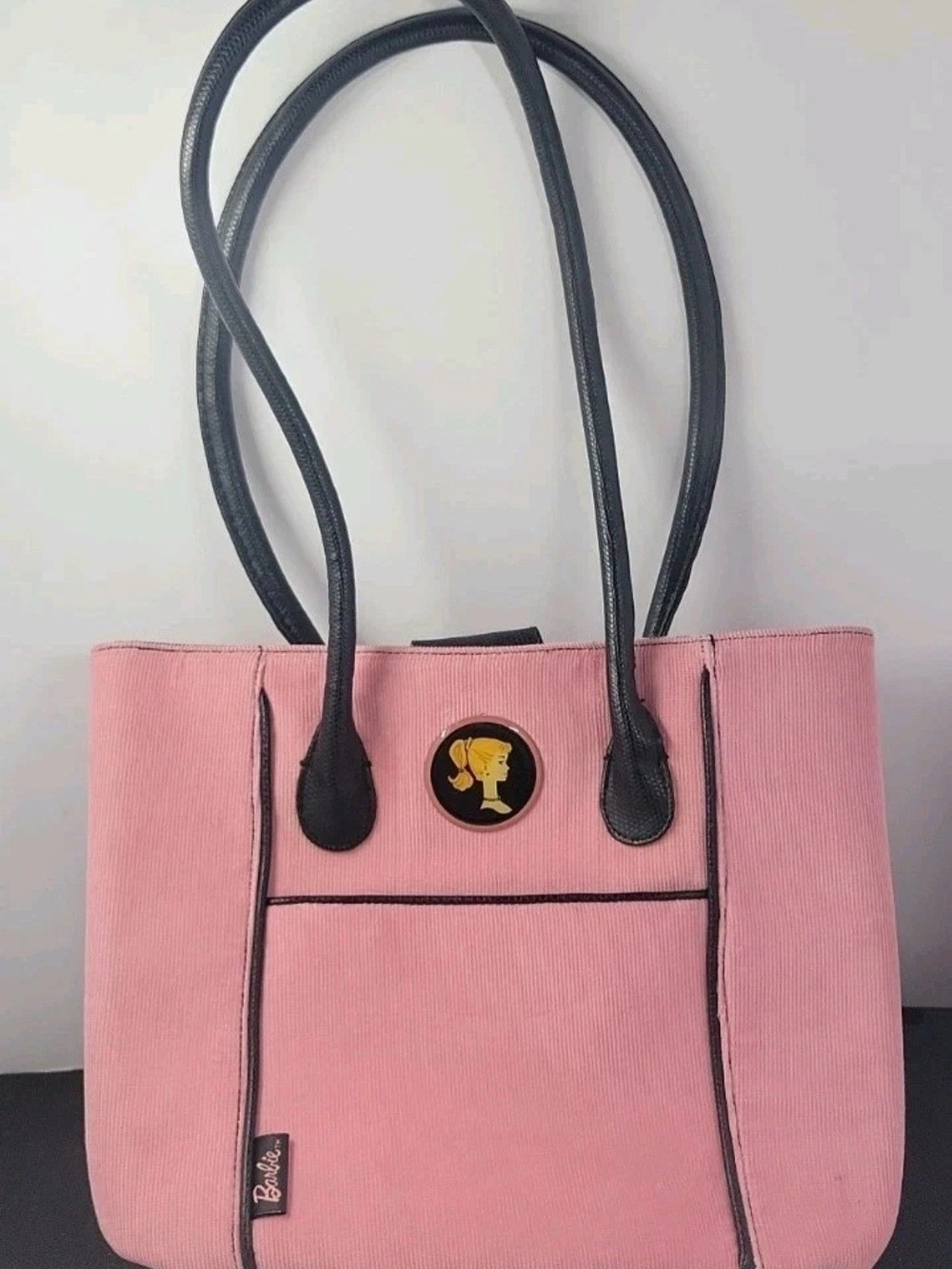 Barbie Pink Tote Bag with Black Handles